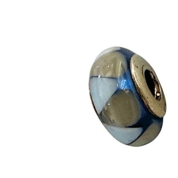 PANDORA Unique Blue Captivating Murano Glass Charm 925 - Picture 9 of 12